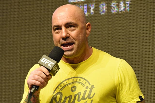 <p>Joe Rogan, pictured in New York in 2013, has been criticised by The White House for telling listeners to his podcast to skip the Covid-19 vaccine if they are young and healthy</p>