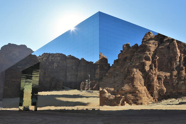 <p>The mirrored Maraya concert hall is one of AlUla’s centrepiece venues</p>
