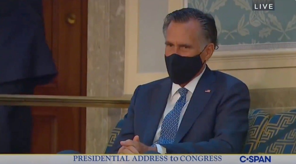 <p>Millionaire Mitt Romney refuses to applaud Biden’s plans for taxing rich and raising minimum wage</p>