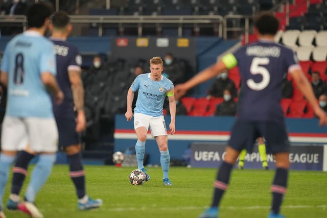 Kevin De Bruyne was at the heart of City’s brilliant night