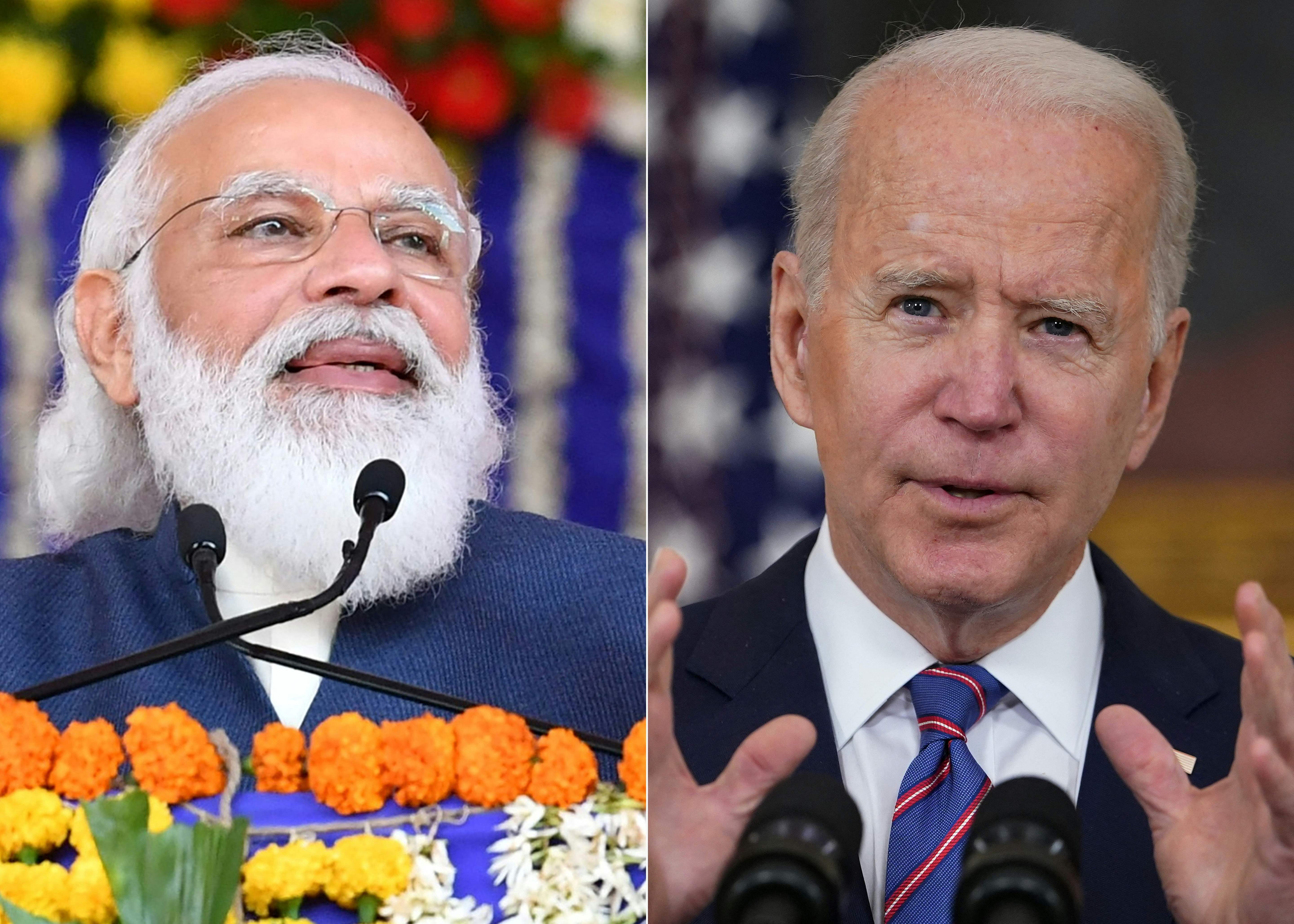 <p>President Joe Biden has said he is sending “whole series” of help to India, including machinery to build vaccines</p>