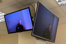 Alexei Navalny looks gaunt in first appearance since hunger strike