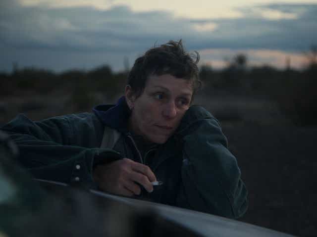 <p>Frances McDormand won an Oscar for ‘Nomadland’ but critics have rounded on the way the film portrays Amazon</p>