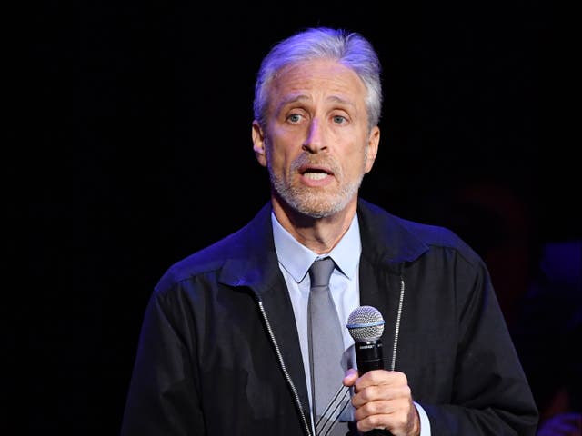 Jon Stewart performs during the annual Stand Up for Heroes benefit on 4 November 2019 in New York City