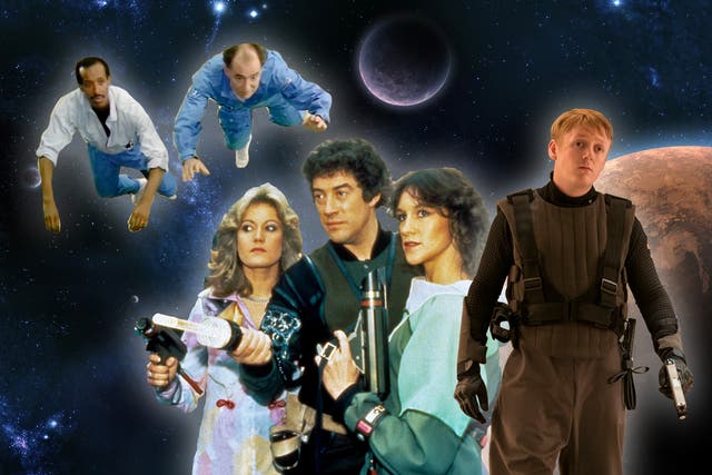 Lost in space: Erick Ray Evans and David Calder in Star Cops, Sally Knyvette, Gareth Thomas and Jan Chappell in Blake’s 7, and Thomas Turgoose in Intergalactic