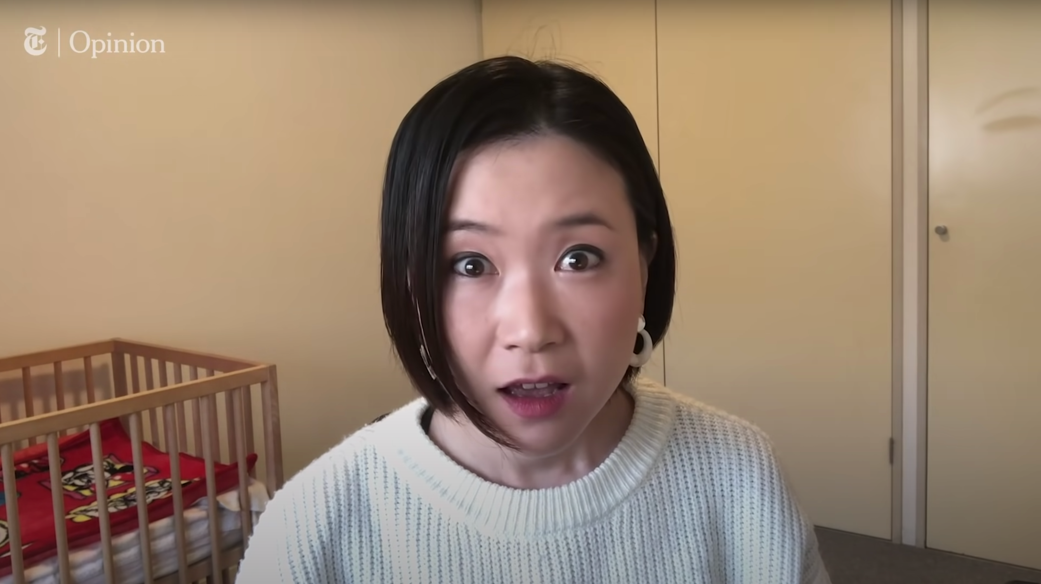 A Japanese woman reacts with horror upon learning the costs of US healthcare