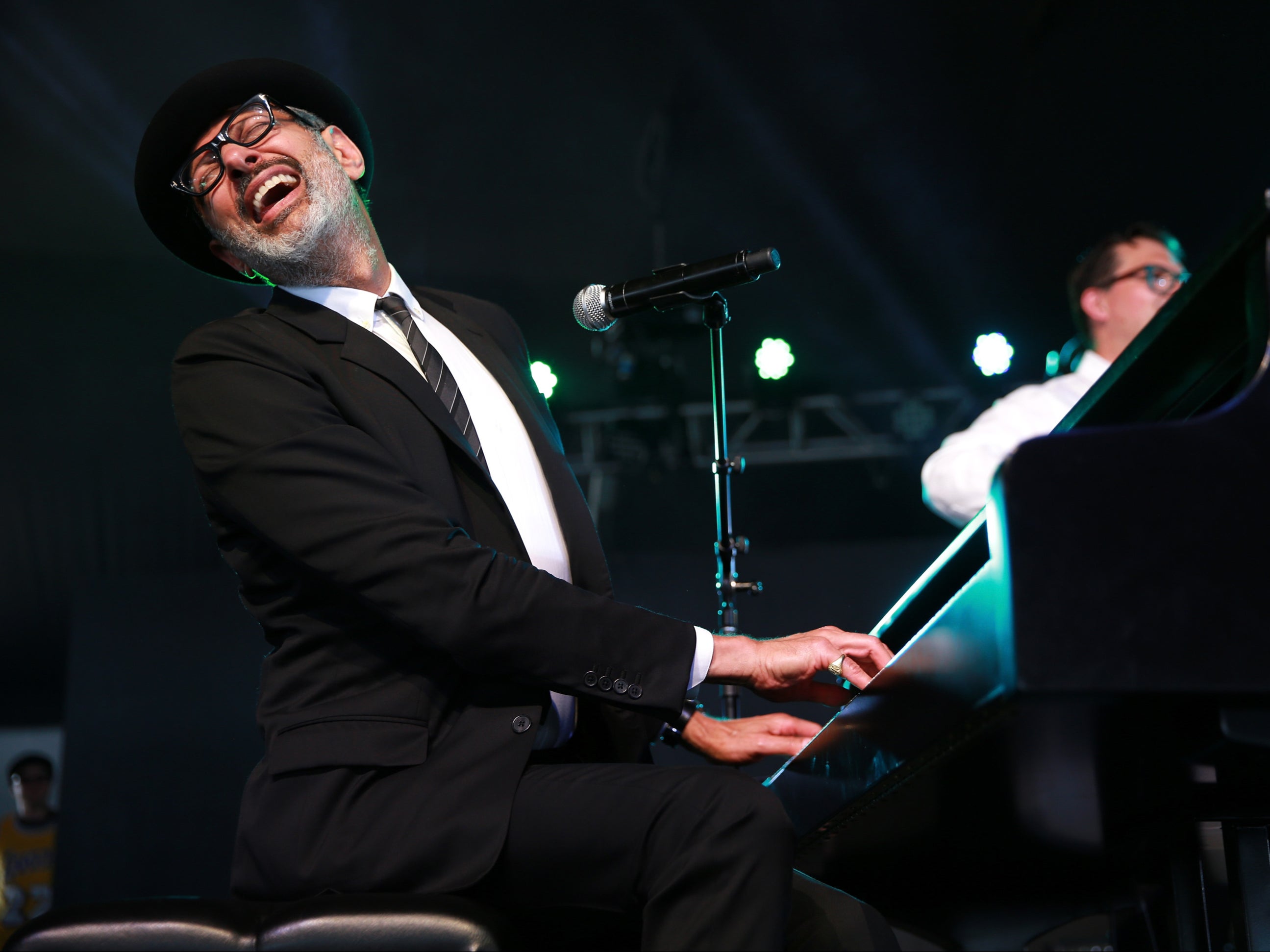 Jeff Goldblum performs at Arroyo Seco Weekend in 2017 in Pasadena, California