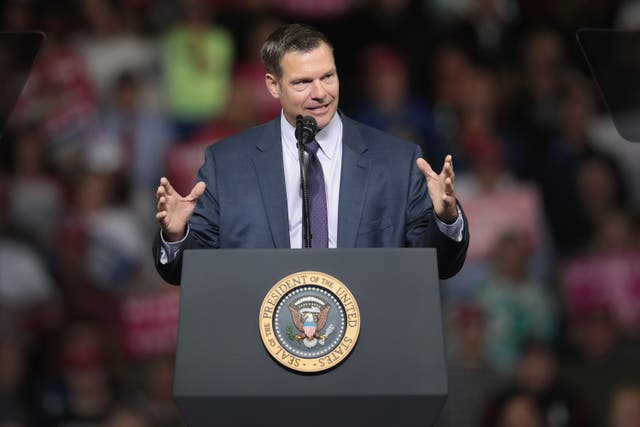 <p>Republican Kris Kobach has announced his intentions to run for Kansas attorney general</p>
