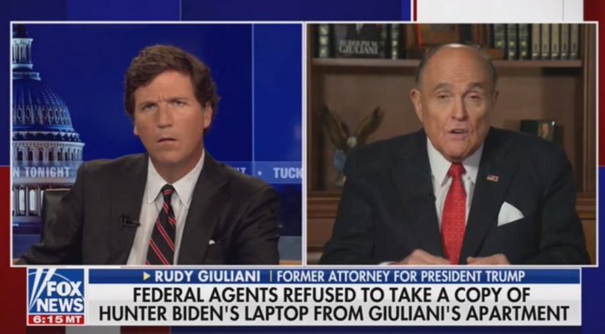 Rudy Giuliani says he offered FBI agents Hunter Bidenâ€™s laptop during raid