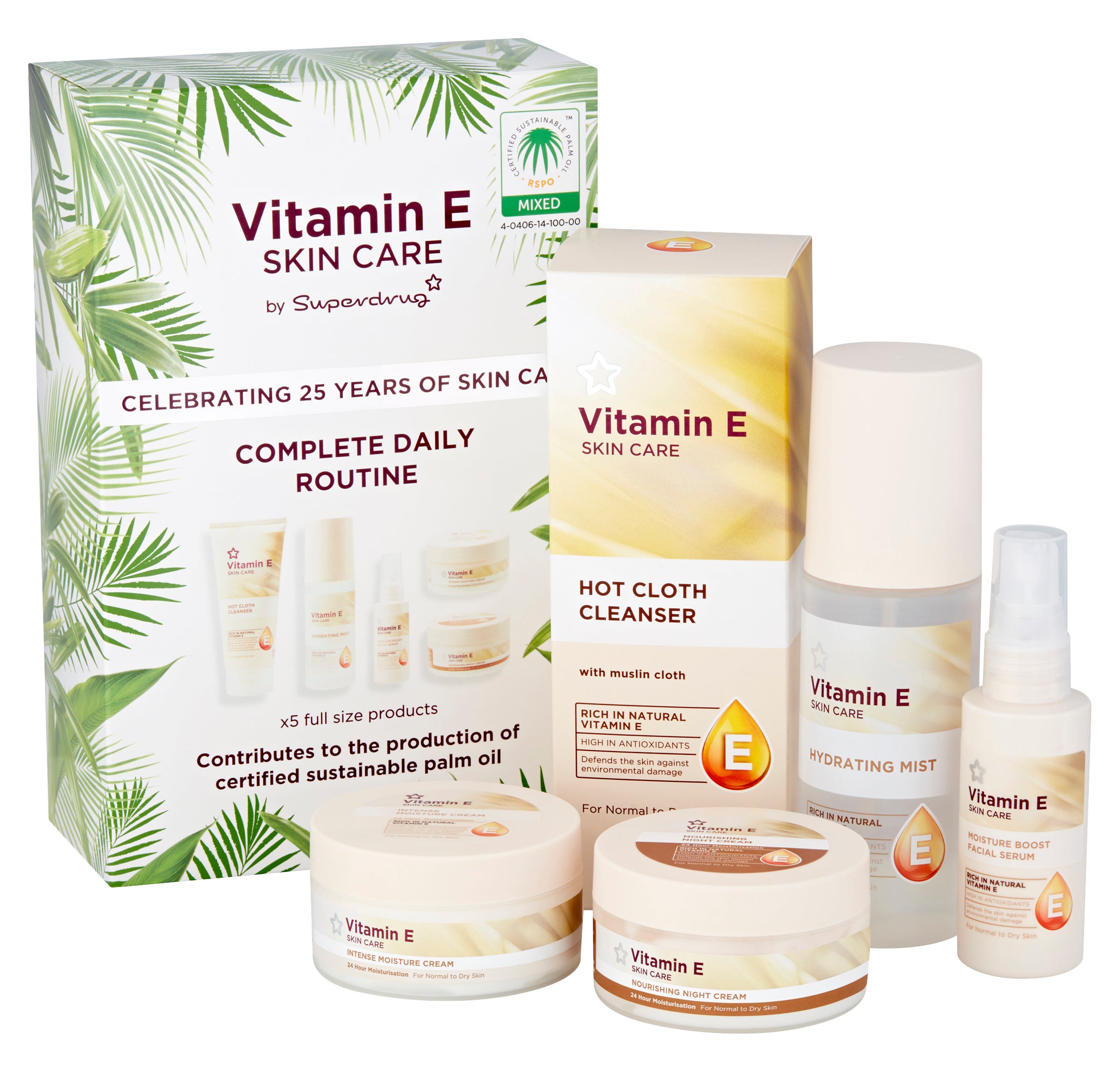 Superdrug Vitamin E 25th Birthday Skincare Set
