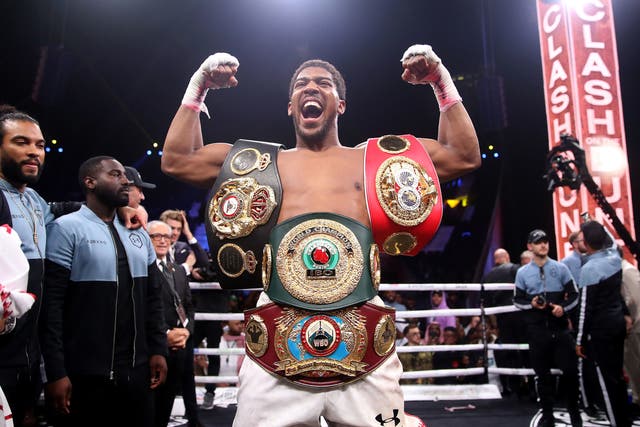 Anthony Joshua is aiming to unify the heavyweight division