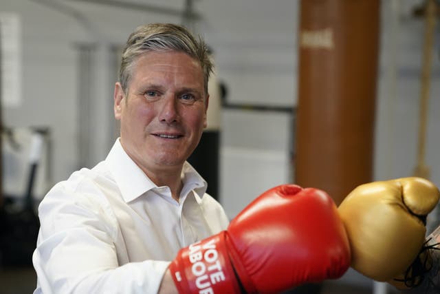<p>Labour leader Keir Starmer is ready for the local election battle tomorrow</p>