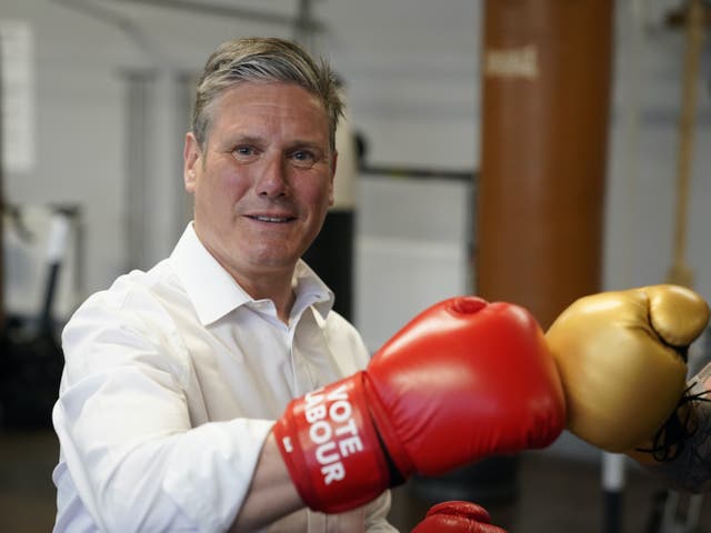 <p>Labour leader Keir Starmer is ready for the local election battle tomorrow</p>