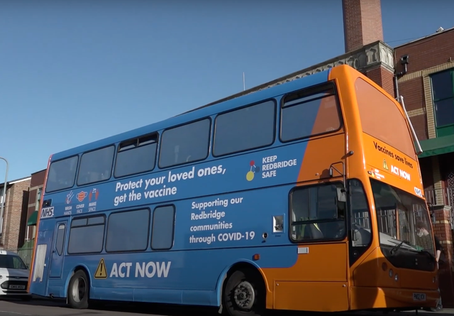 <p>The London bus has been visiting mosques in Redbridge</p>