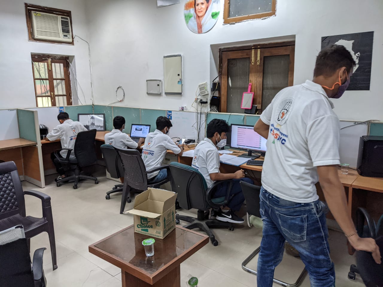 Inside the war room at IYC, which is receiving 10-15,000 SOS calls each day