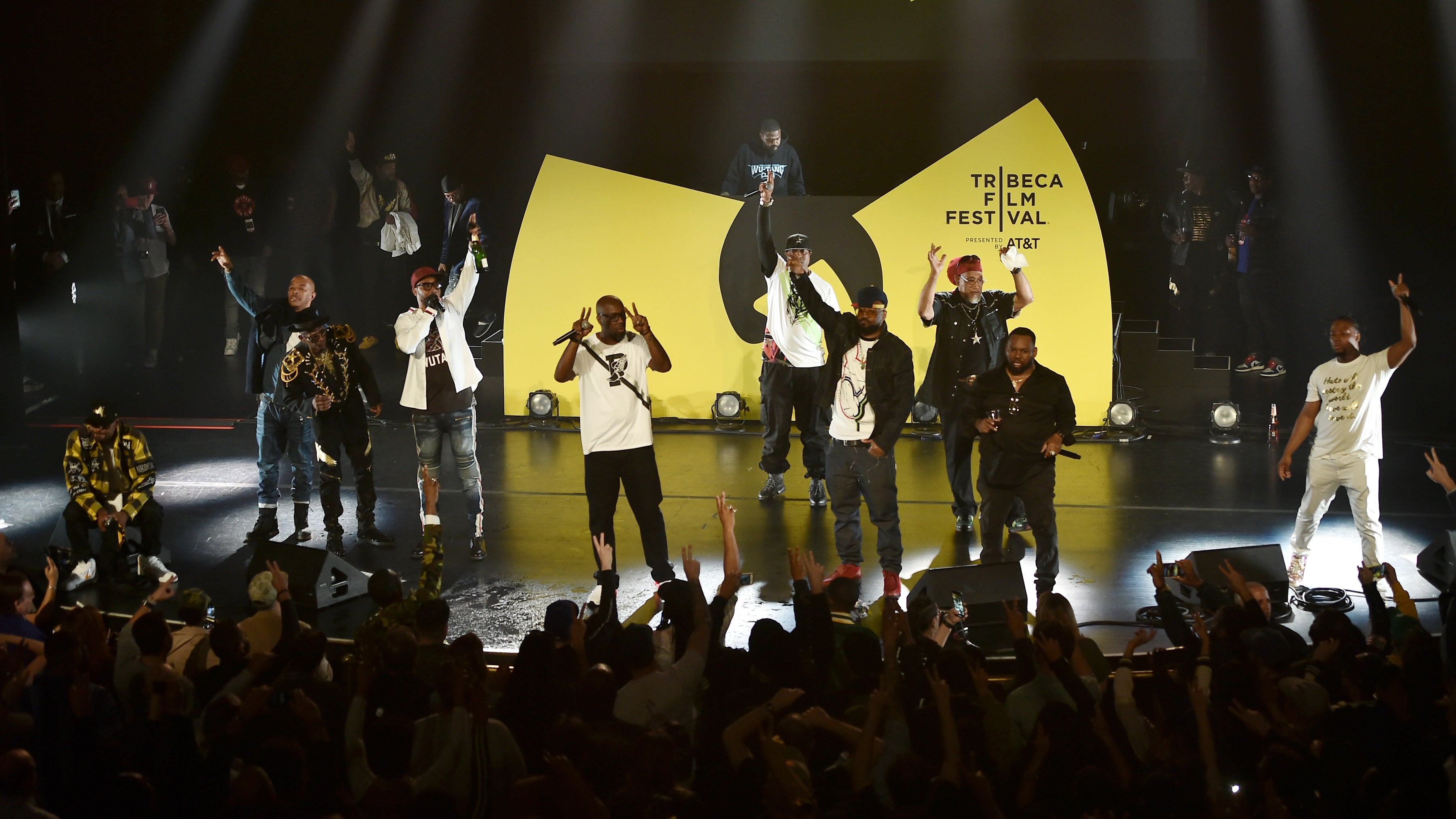 The Wu-Tang Clan performs live during Tribeca TV: Wu-Tang Clan: Of Mics And Men at the 2019 Tribeca Film Festival at Beacon Theatre on April 25, 2019 in New York City.
