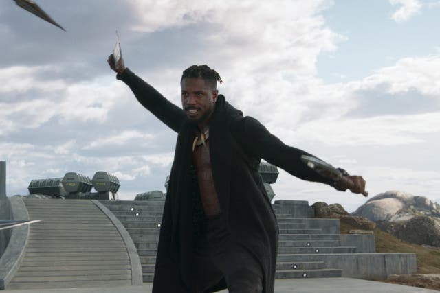 Michael B Jordan in Black Panther