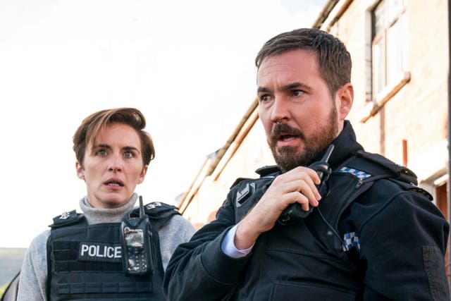 Martin Compston and Vicky McClure in the Line of Duty series six finale