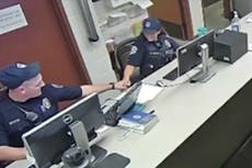 Police officers seen laughing at brutal arrest of woman with dementia no longer on force, chief says