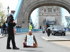 Extinction Rebellion blocks roads across UK in May Day climate protests