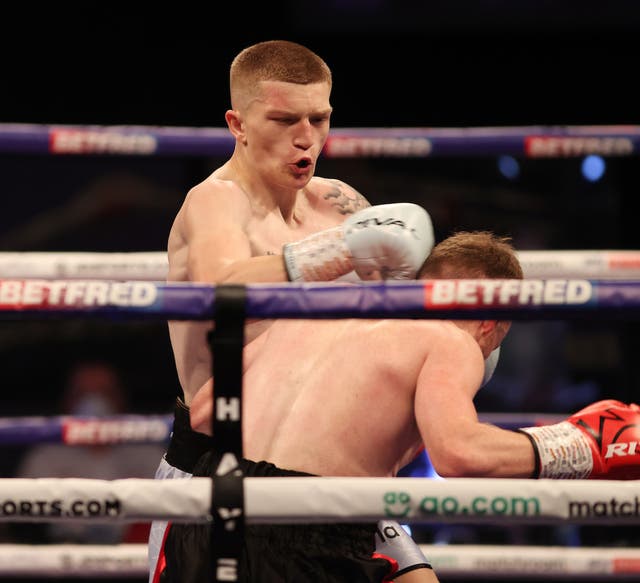 <p>Campbell Hatton (left) will fight Sonni Martinez at the Tottenham Hotspur Stadium </p>