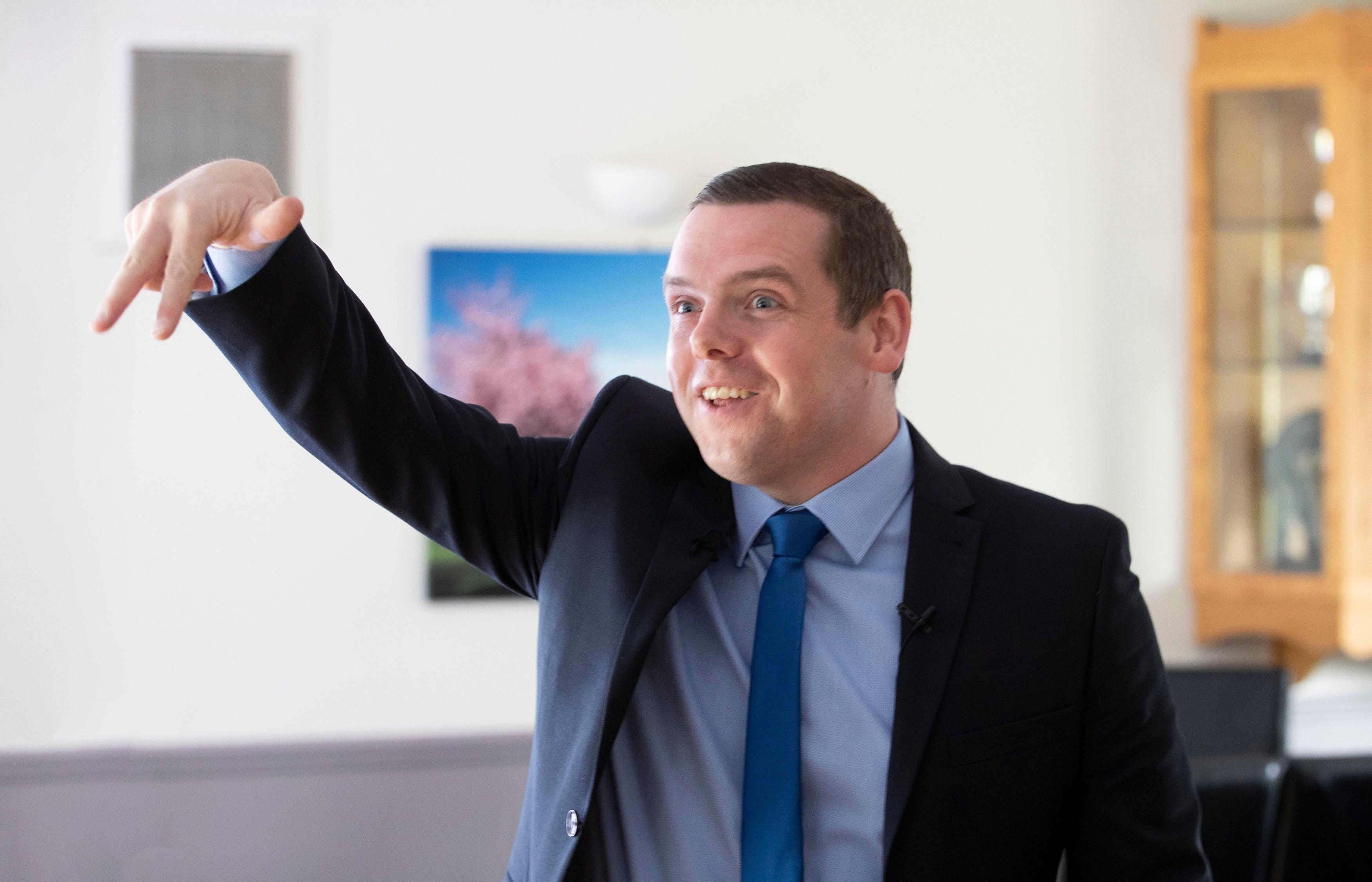 Douglas Ross, the Scottish Conservative leader, said the prime minister must resign if...