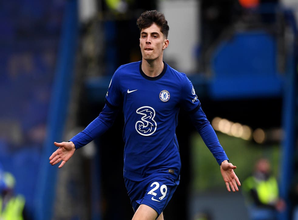 <p>Kai Havertz’s two goals against Fulham took him to double figures in his first season at Stamford Bridge</p>
