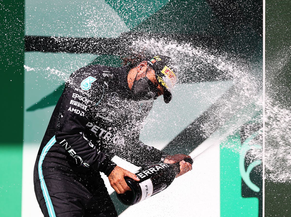 Formula One: Lewis Hamilton wins Portuguese Grand Prix as Max Verstappen finishes second