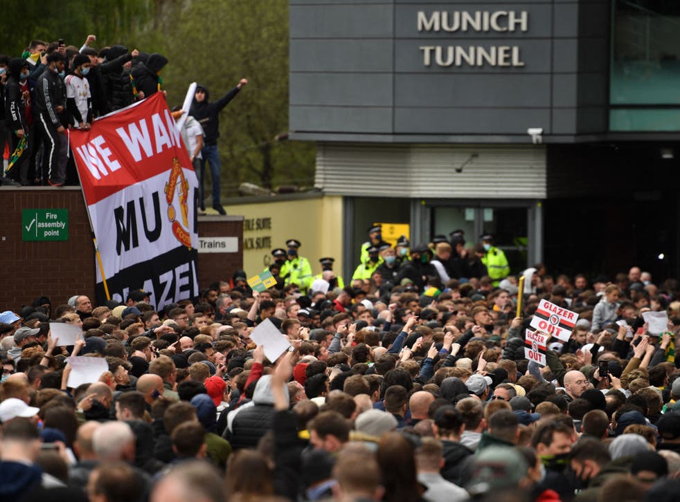 How the Manchester United protests played out as ...