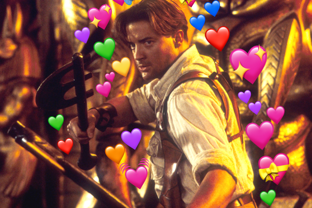 Emoji de corazón: Brendan Fraser en The Mummy Returns