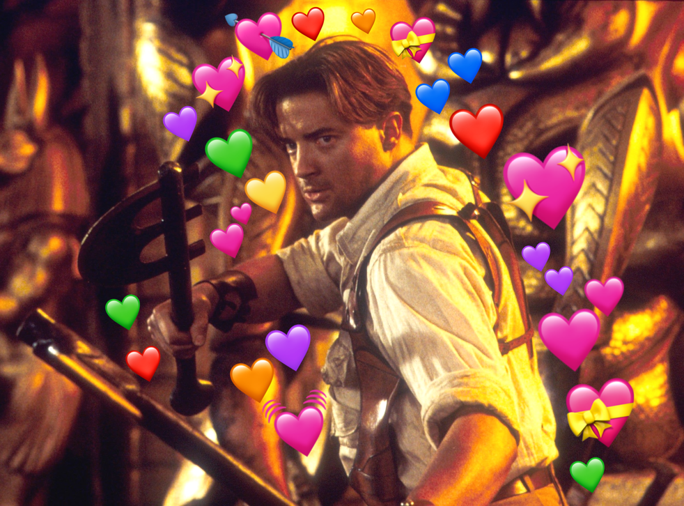 Heart emoji: Brendan Fraser in The Mummy Returns