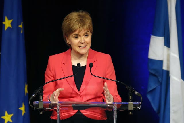 SNP leader and Scotland’s first minister Nicola Sturgeon