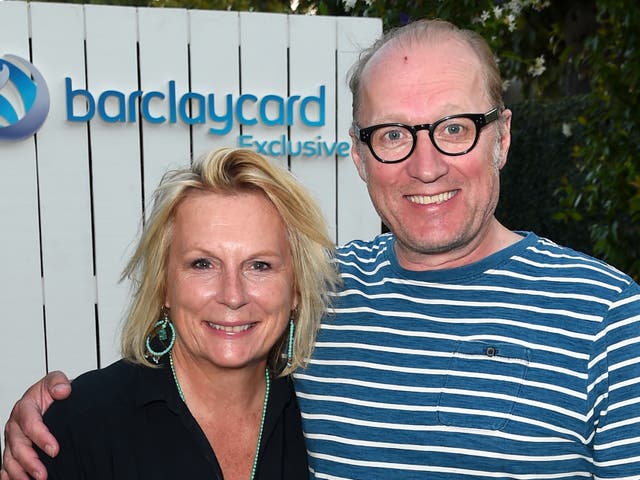 Jennifer Saunders and Adrian Edmondson