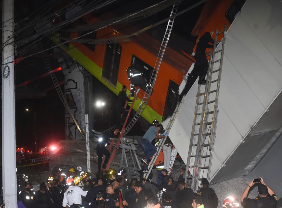 MEXICO-ACCIDENTE METRO