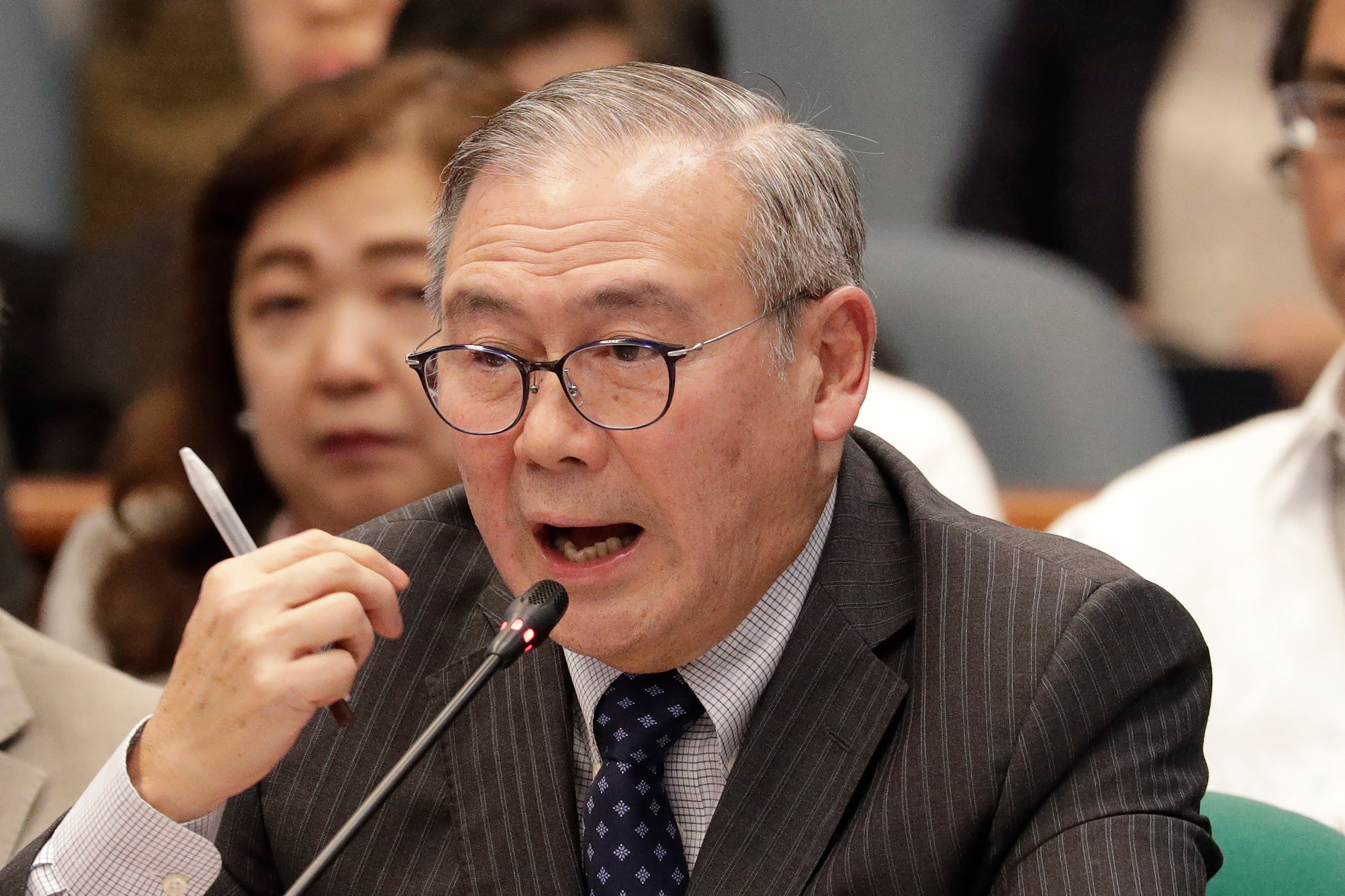 Teodoro Locsin Jr during a senate hearing in Manila on 6 February, 2020.