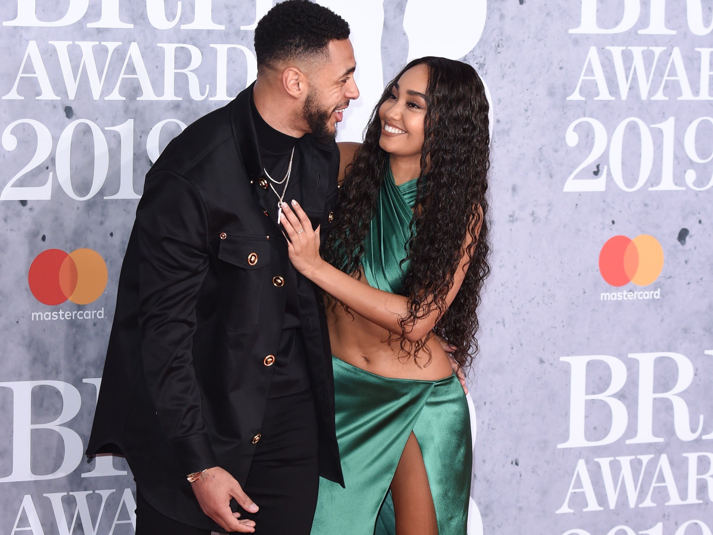 Leigh-Anne Pinnock and partner Andre Gray in February 2019