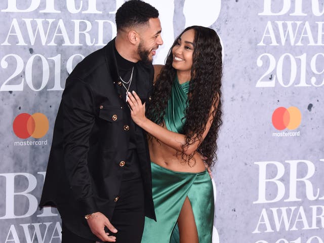 Leigh-Anne Pinnock and partner Andre Gray in February 2019