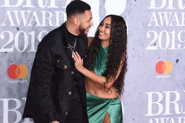 Leigh-Anne Pinnock and partner Andre Gray in February 2019