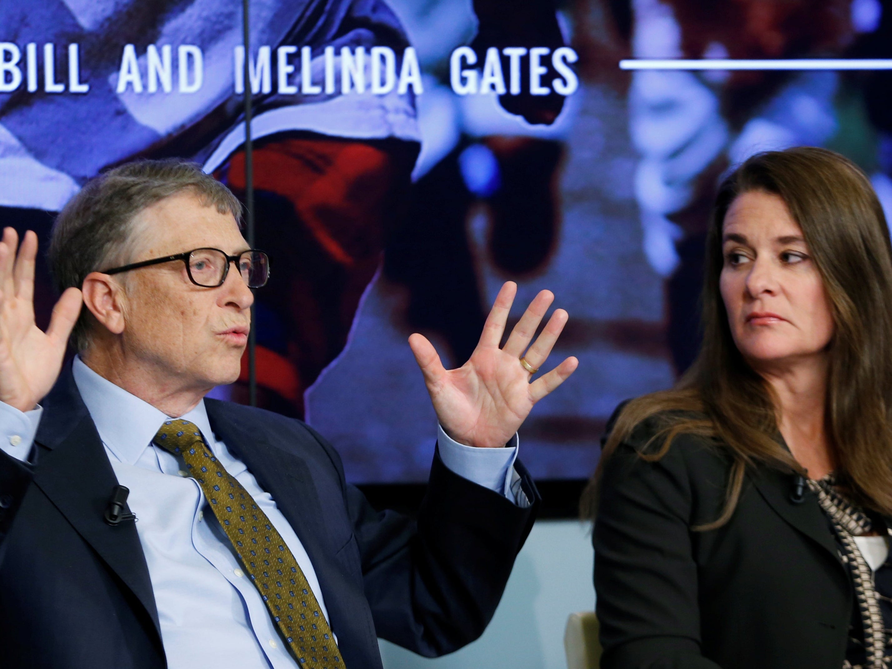 <p>Bill and Melinda Gates in 2015</p>