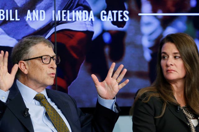 <p>Bill and Melinda Gates in 2015</p>