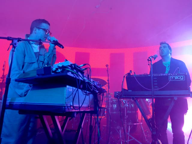 Hot Chip on stage in 2015