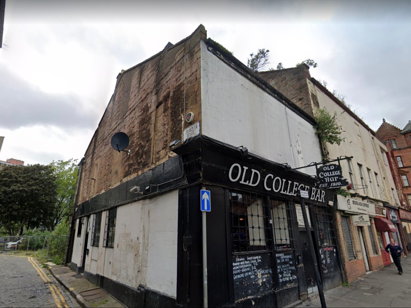 Police have appealed for any witnesses after the flames seriously damaged the run-down premises above the Old College Bar
