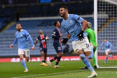 Riyad Mahrez emerges from the fringes to become Man City’s man for the Champions League stage