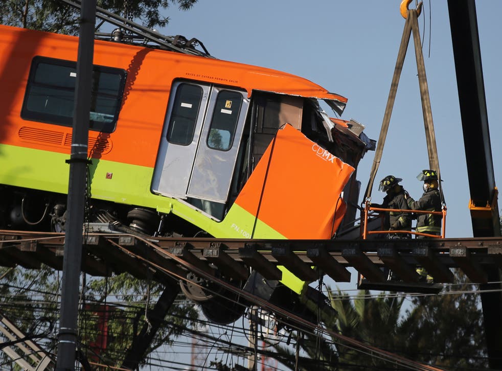 MEXICO-ACCIDENTE METRO