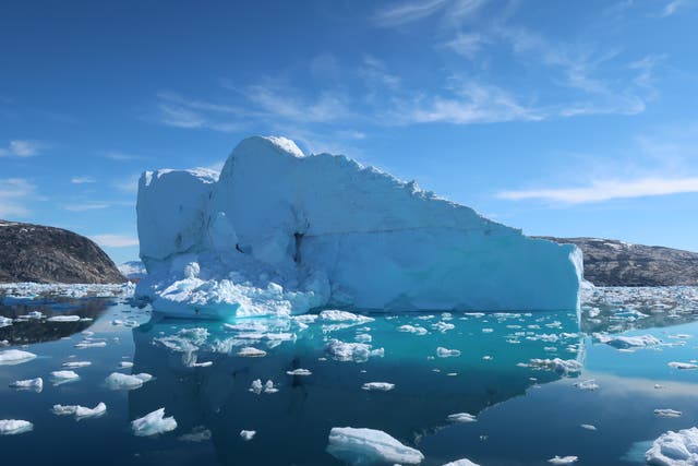 <p>Under current climate pledges, the melting of land ice could cause sea levels to increase by a median of 25cm by the end of the century</p>