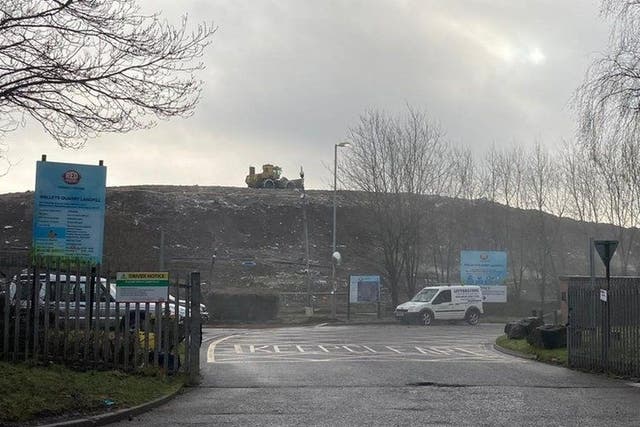 <p>Walleys landfill near Newcastle-under-Lyme in north Staffordshire</p>