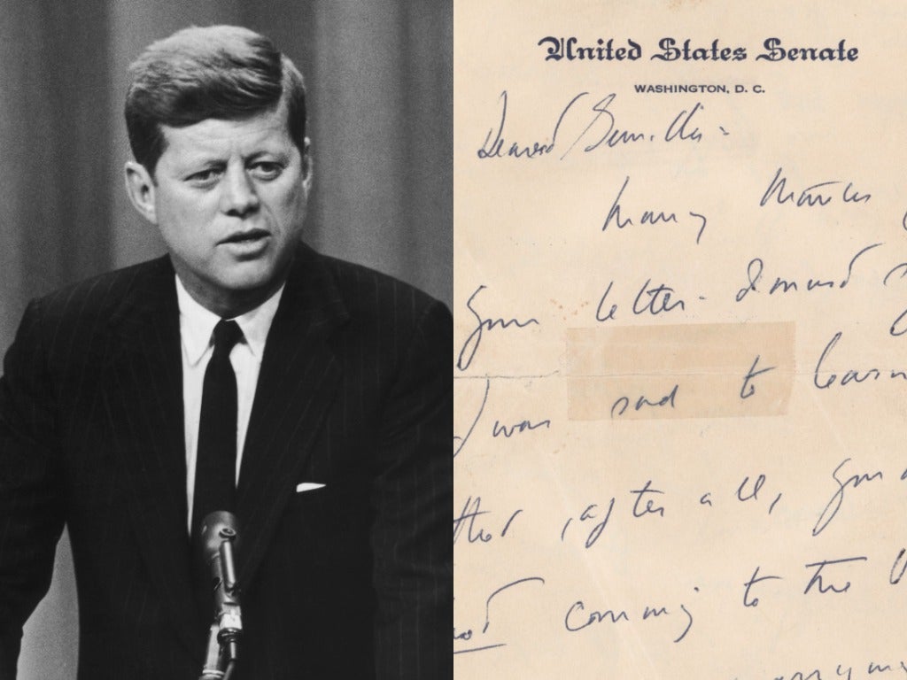 JFK’s secret letters to Swedish mistress put up for auction | The ...
