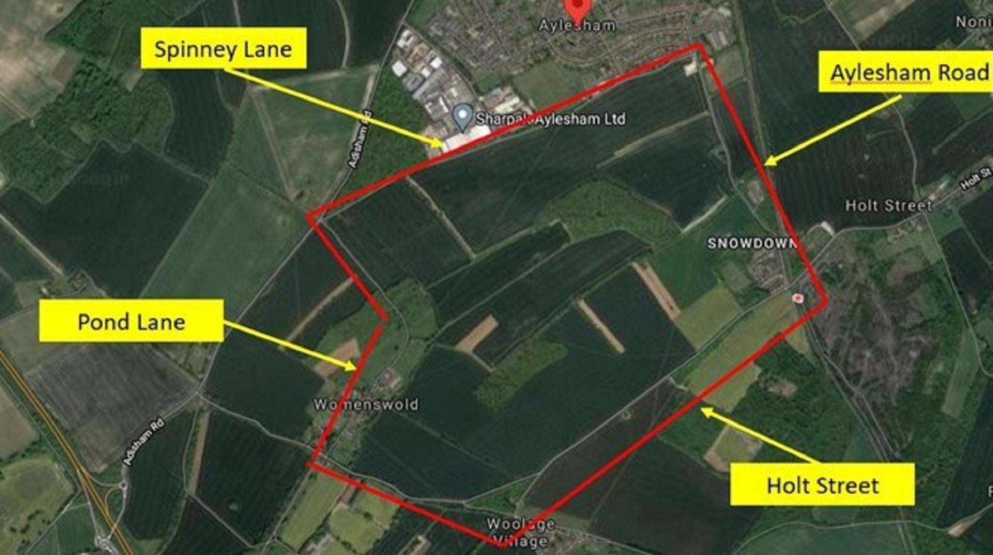 Police have released a map showing part of the crime scene near murdered PCSO Julia James’s home