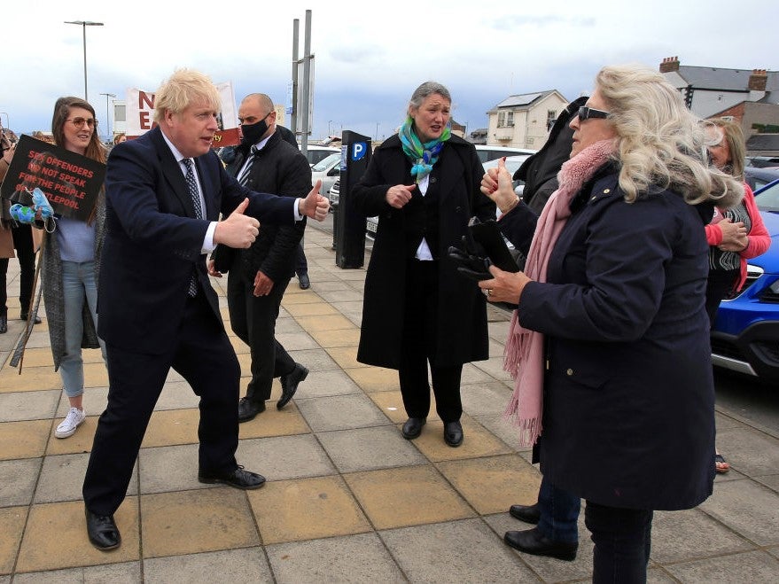 Boris Johnson on the campaign trail in Hartlepool