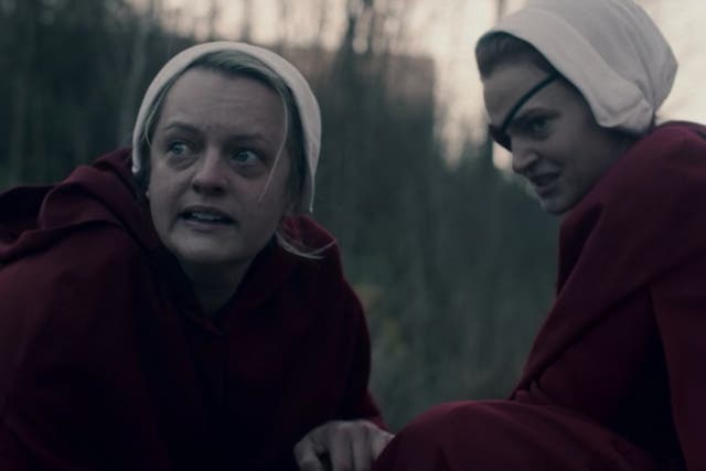 Elisabeth Moss and Madeline Brewer in The Handmaid’s Tale season four episode four